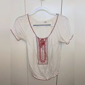American Eagle Outfitters Embroidered Blouse